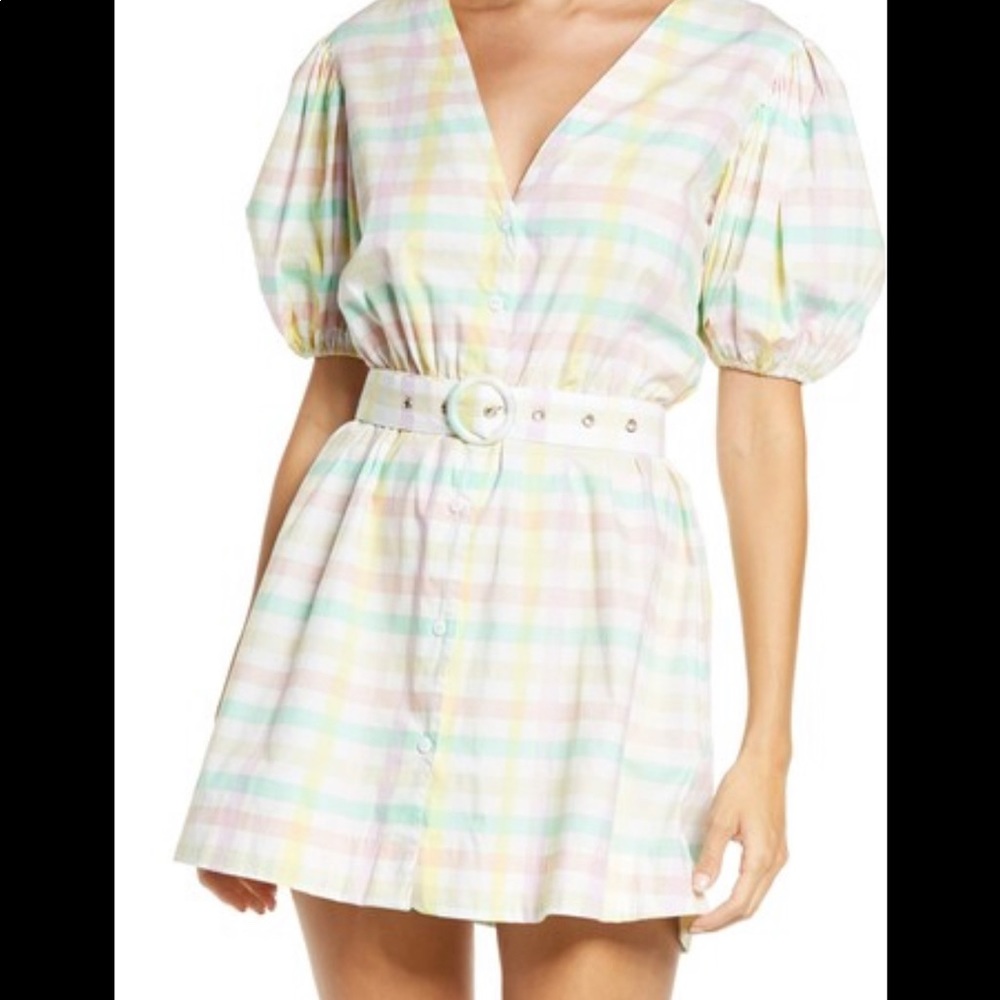 S/W/F puff sleeve dress